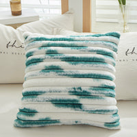 HKM-380627 Geometric Striped Square Pillow Cover - Tie-Dyed in Multiple Colors, 45x45cm