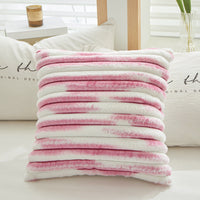 HKM-380627 Geometric Striped Square Pillow Cover - Tie-Dyed in Multiple Colors, 45x45cm