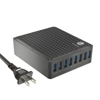 HKM-380691 8-Port Universal USB Power Adapter with Intelligent Current Distribution and Fireproof Design