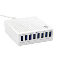 HKM-380691 8-Port Universal USB Power Adapter with Intelligent Current Distribution and Fireproof Design