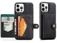 HKM-380755 Magnetic Card Holder Leather Case for iPhone 12/12 Pro/12 Pro Max with Coin Purse