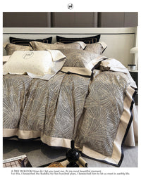 HKM-380819 Long-Staple Cotton Digital Printing Four-Piece Bedding Set - Duvet Cover, Bed Sheet, Pillowcases for 1.5/1.8m or 1.8/2m Beds