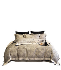 HKM-380819 Long-Staple Cotton Digital Printing Four-Piece Bedding Set - Duvet Cover, Bed Sheet, Pillowcases for 1.5/1.8m or 1.8/2m Beds