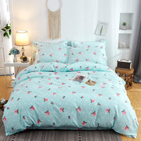 HKM-380819 Summer Student Dormitory Bed Linen and Quilt Cover Set – 1.5m to 2.2m Sizes, Polyester Material