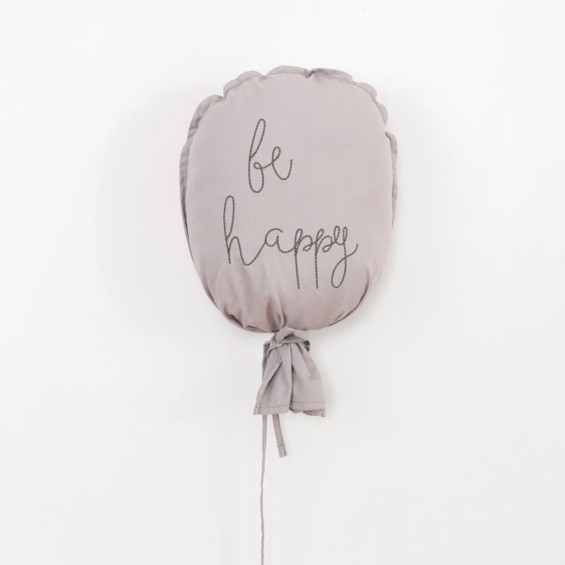 HKM-380947 Balloon-Shaped Cartoon Small Pillow for Children's Room Decoration, Plush Animal Design, 24x37cm