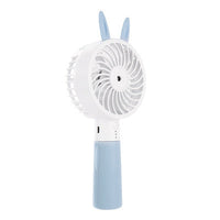 HKM-381011 Portable USB Charging Small Fan - Quiet Operation, Two Wind Speed Settings, Available in Blue and Pink