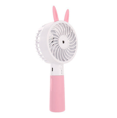 HKM-381011 Portable USB Charging Small Fan - Quiet Operation, Two Wind Speed Settings, Available in Blue and Pink