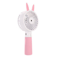 HKM-381011 Portable USB Charging Small Fan - Quiet Operation, Two Wind Speed Settings, Available in Blue and Pink