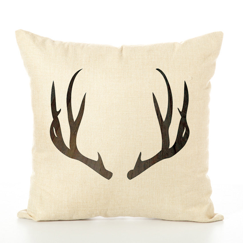 HKM-381203 Linen European Classical Pillowcase with PP Cotton Filling