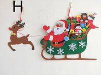 HKM-381267 DIY Felt Christmas Tree Kit with 32 Decorations for Kids' Creative Play