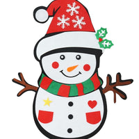 HKM-381267 DIY Felt Christmas Tree Kit with 32 Decorations for Kids' Creative Play