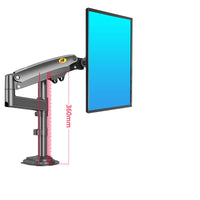 HKM-381395 Adjustable Dual Screen Monitor Stand with Telescopic and Rotating Features for 17-30 Inch Displays