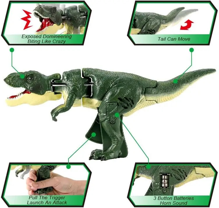 HKM-381459 Telescopic T-Rex Dinosaur Fidget Toy - 29cm Grabber Trigger Swing for Kids