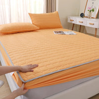 HKM-381459 Thick Dustproof Non-slip Quilted Fitted Sheet for All Seasons - Multiple Sizes Available