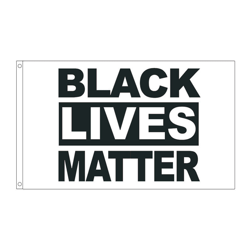 HKM-381587 Anti-Racism Protest Flag - 90x150CM 68D Pongee Material