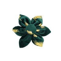 HKM-381651 Stylish Velvet Pet Collar with Dog Rope, Bow Knot, Flower, Vest, and Poop Bag