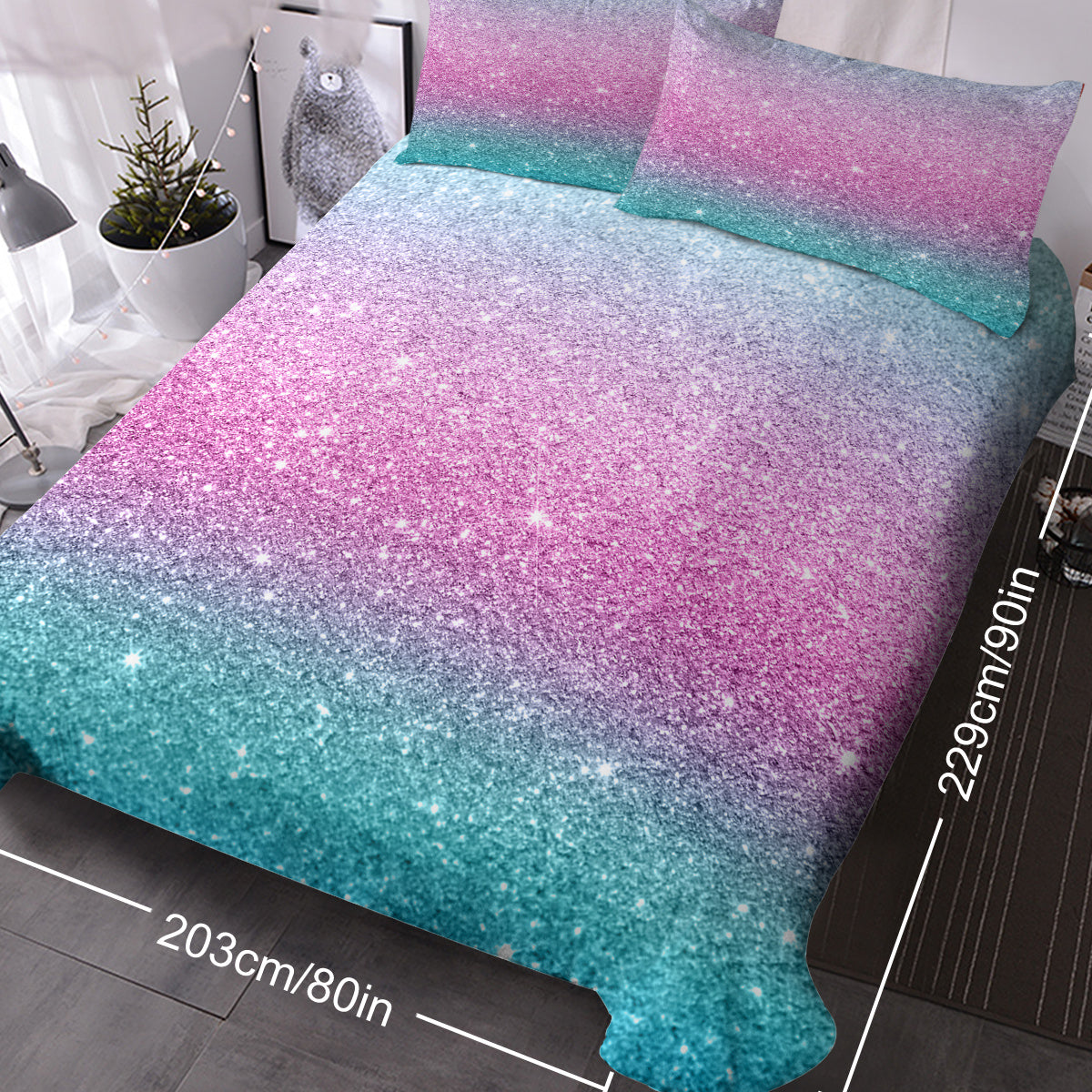 HKM-381971 Ultra Soft 3-Piece Microfiber Duvet Cover Set with Pillow Shams - Full, Queen, King Sizes