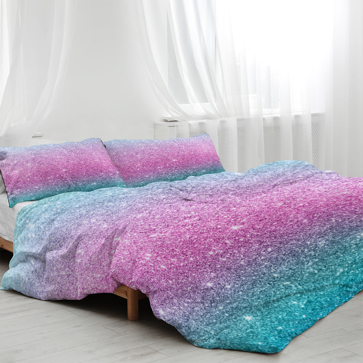 HKM-381971 Ultra Soft 3-Piece Microfiber Duvet Cover Set with Pillow Shams - Full, Queen, King Sizes