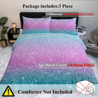 HKM-381971 Ultra Soft 3-Piece Microfiber Duvet Cover Set with Pillow Shams - Full, Queen, King Sizes