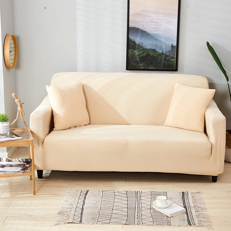 HKM-382035 Elastic Polyester Fiber Sofa Slipcover Set for Sectional Sofas, Available in Multiple Sizes
