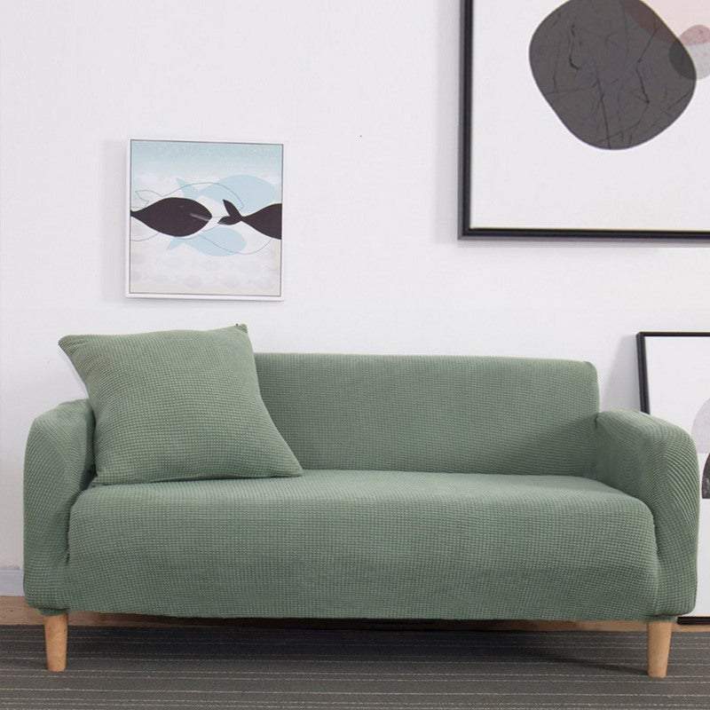 HKM-382035 Elastic Polyester Fiber Sofa Slipcover Set for Sectional Sofas, Available in Multiple Sizes