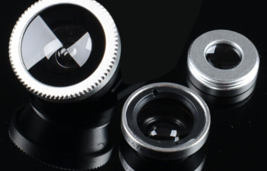 HKM-382035 Three-in-One Mobile Phone Lens Set: Fisheye, Wide-Angle, Macro