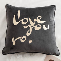 HKM-382099 Nordic Style Heart-Shaped Velvet Cushion Pillow - 45cm Round or 50cm Square Options