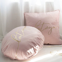 HKM-382099 Nordic Style Heart-Shaped Velvet Cushion Pillow - 45cm Round or 50cm Square Options