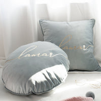 HKM-382099 Nordic Style Heart-Shaped Velvet Cushion Pillow - 45cm Round or 50cm Square Options