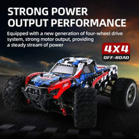 HKM-382227 High-Speed 1/16 Scale 4WD Off-Road Remote Control Racing Truck - Brushless Electric RC Car