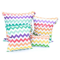 HKM-382483 Cartoon Print Four-Piece Waterproof Diaper Bag Set with Zipper Compartments