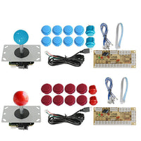 HKM-382675 USB Joystick Control Kit with Sanhe Rocker, Card Buttons, and Chipboard