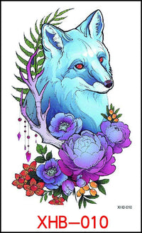 HKM-382739 Floral Geometry Water Transfer Tattoo Stickers for Unique Body Art