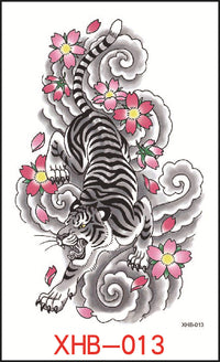 HKM-382739 Floral Geometry Water Transfer Tattoo Stickers for Unique Body Art