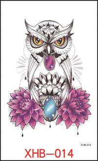 HKM-382739 Floral Geometry Water Transfer Tattoo Stickers for Unique Body Art