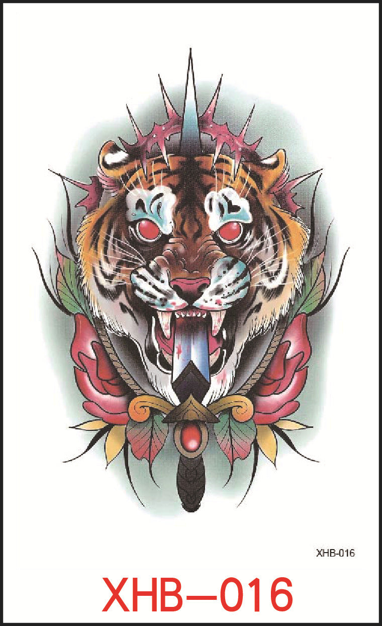 HKM-382739 Floral Geometry Water Transfer Tattoo Stickers for Unique Body Art