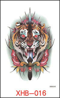 HKM-382739 Floral Geometry Water Transfer Tattoo Stickers for Unique Body Art