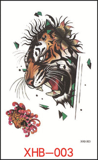 HKM-382739 Floral Geometry Water Transfer Tattoo Stickers for Unique Body Art