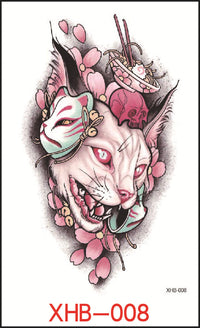 HKM-382739 Floral Geometry Water Transfer Tattoo Stickers for Unique Body Art
