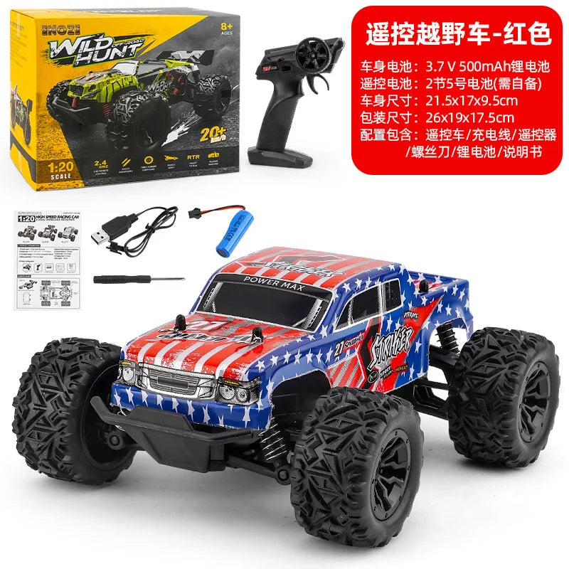 HKM-382803 1/20 Scale High-Speed Remote Control Off-Road Truck for Kids, Indoor/Outdoor Fun