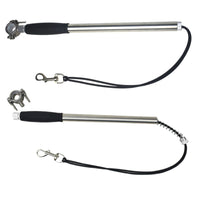 HKM-382931 Elastic Nylon Dog Traction Rope for Bicycles - Hands-Free Leash, 44cm Handle, 55cm Adjustable Belt