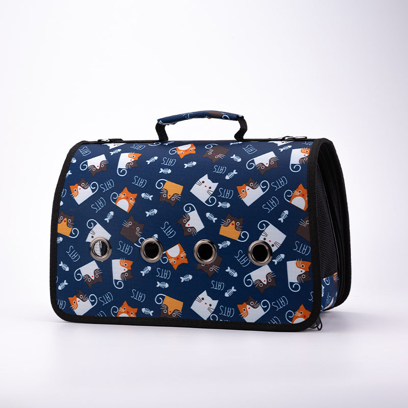 HKM-382995 Portable Multifunctional Summer Pet Outing Bag - Adjustable Sizes for Small to Medium Pets