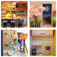 HKM-383059 Wooden DIY Dollhouse Furniture Set for Kids, 1:24 Scale Miniature Playroom Decoration