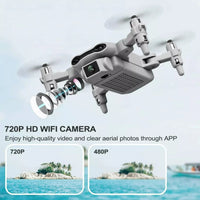 HKM-383315 Foldable Mini Drone with 720P HD Camera, Altitude Hold, and Headless Mode for Kids and Adults
