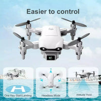 HKM-383315 Foldable Mini Drone with 720P HD Camera, Altitude Hold, and Headless Mode for Kids and Adults