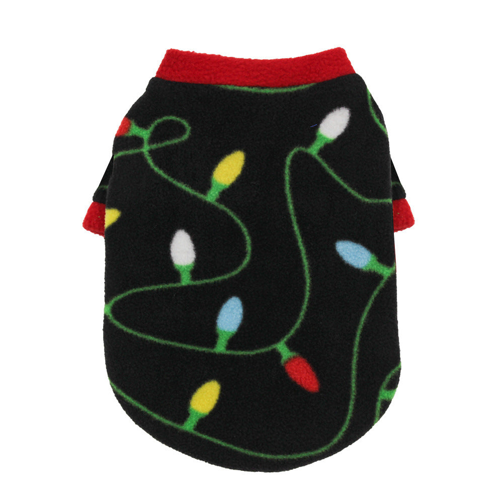 HKM-383379 Cozy Christmas Dog Sweater in Festive Designs and Fleece Material