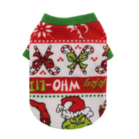 HKM-383379 Cozy Christmas Dog Sweater in Festive Designs and Fleece Material