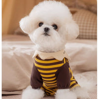 HKM-383443 Warm Dog Pajamas and Coats for Small Pets - Cute One-Piece Suits for Winter