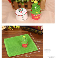 HKM-383571 Cotton Christmas Face Towel Gift Box
