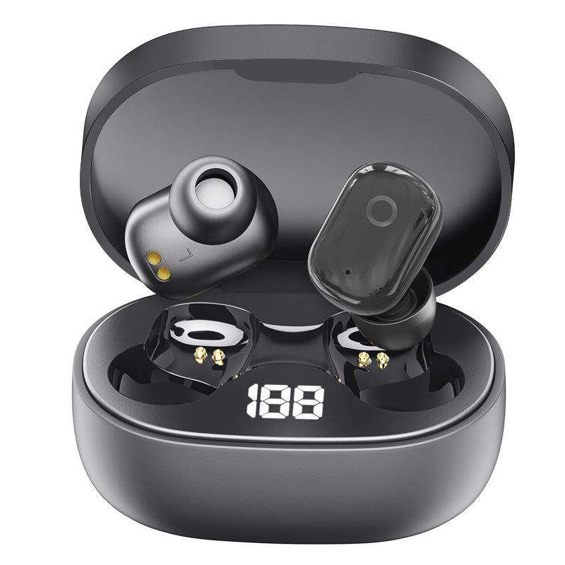 HKM-383635 Bluetooth Wireless Headset with 10M Range, Stereo Sound, and Intelligent Power Display
